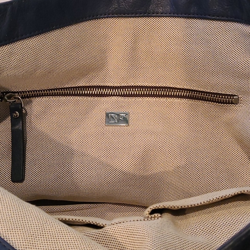DVF Blue Harper Anna Medium Tote Bag - Picture 5 of 13